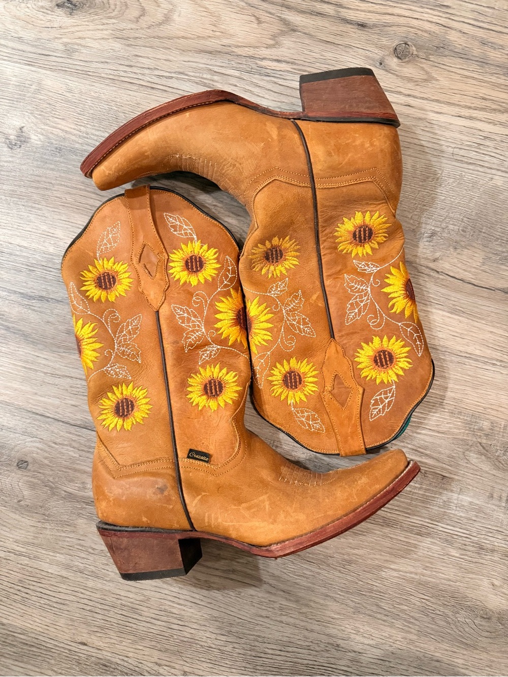 Cruzalta Leather Boots with Teal  Interior
